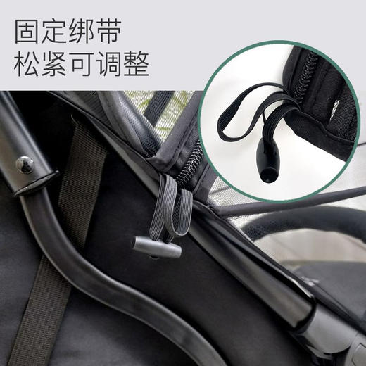 贝肽斯婴儿车蚊帐全罩式通用宝宝遛娃神器小推车防蚊罩加密网纱罩 商品图3
