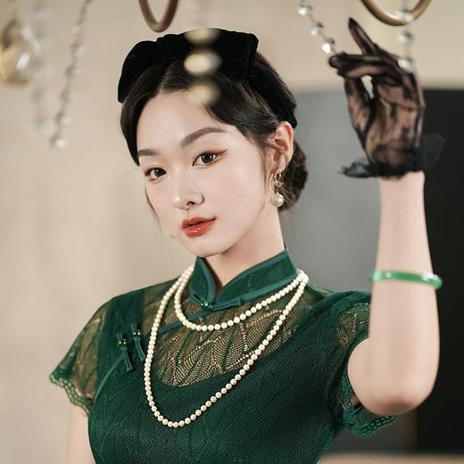 春夏新款，性感蕾丝小飞袖修身改良旗袍XL-24061 商品图1