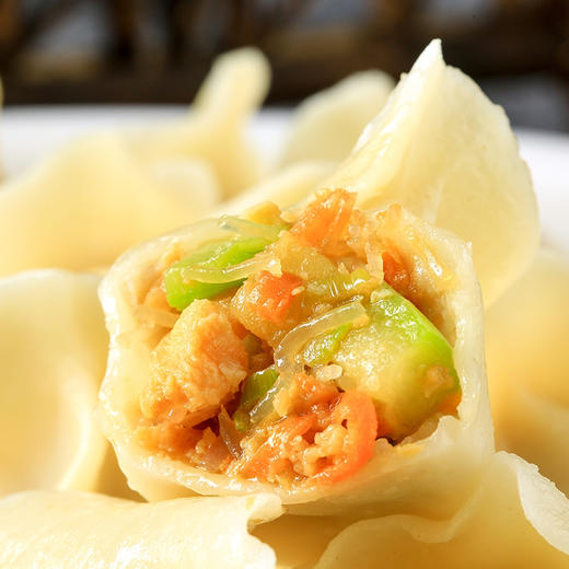 手工西葫芦鸡蛋水饺（袋装）500克 商品图1