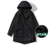 【新款DXC】大依优型大码连帽风衣夹克中长款加肥加大休闲胖子宽松外套上衣潮流男装 商品缩略图0