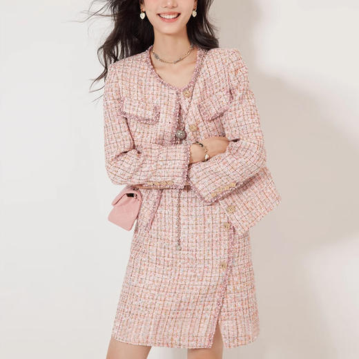 裁缝学苑AS194小香风短外套新款法式连衣裙套装纸样女装打板 商品图5