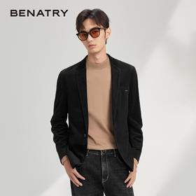 贝纳川秋冬休闲小西服男新款修身外套商务单西ECY315002402