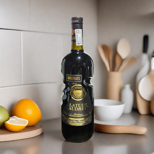法国进口拉图奥黛丽波尔多金牌干红葡萄酒750ml 商品图2