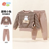 贝贝怡女童套装冬新品圆领薄绒保暖卫衣休闲百搭卫裤两件套童装JB1DT001 商品缩略图0