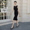AD黑色西装外套女正式场合职业套装裙时尚无袖连衣裙职场通勤正装 商品缩略图2