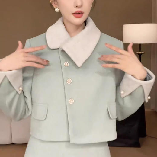 裁缝学苑AQ239一整套小洋装小香风毛呢外套半身裙套装纸样女装服装打板 商品图1