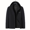 【可拆卸帽】【新款DWY】大依优型大码休闲夹克外套胖子大码男休闲宽松加肥加大上衣外套 商品缩略图0