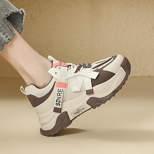 品质好货 | Safiya/索菲娅2024春季网红增高撞色厚底休闲老爹鞋 SF41112714 商品图12