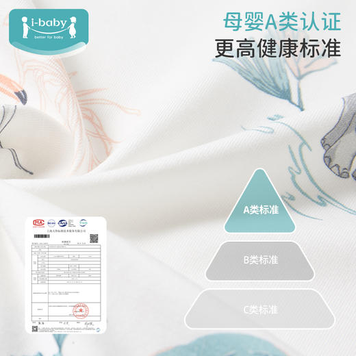 i-baby/英伦宝贝抑菌防螨低敏针织短袖家居服套装夏季短裤宝宝睡衣 商品图2