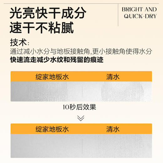 【每个订单送一个喷瓶】绽家清新地板清洁剂（500ml大瓶装）｜拖木地板瓷砖专用，抛光去污，除垢净留香 商品图2