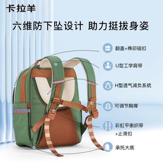 【1-4年级】卡拉羊18L小学生减负云朵背包书包S2192 商品图1