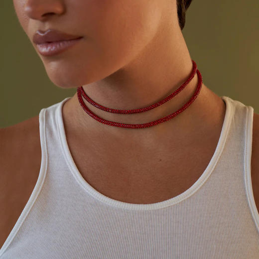 北京仓｜Lili Claspe-Red Raya Wrap-红色 Chocker 项链［美国设计师］ 商品图5