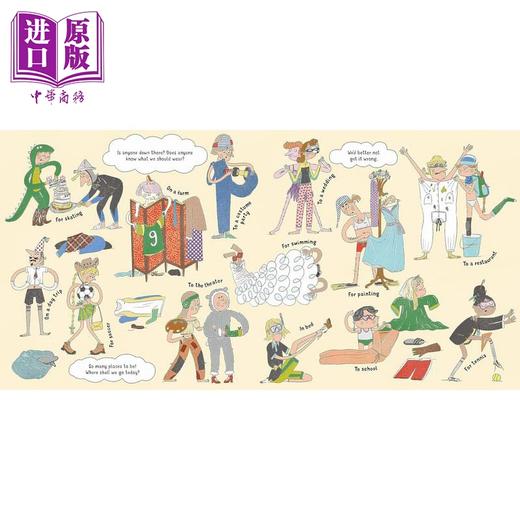 【中商原版】学会穿衣服 不同场合 What Should I Wear Now Different Occasions 英文原版 儿童绘本图画书 精装绘本 进口图书 商品图1