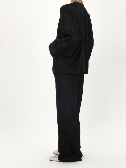 微瑕秒杀|  盛唐牡丹 |市隐系列一字肩宽松上衣[特价品]](特殊商品不退不换) 商品图1