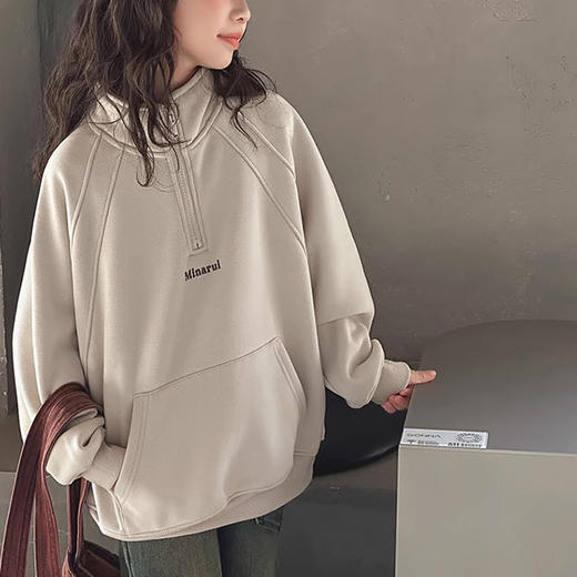 裁缝学苑TQ108立领半拉链卫衣纸样儿童新款童装套头衫拼接上衣样板 商品图2