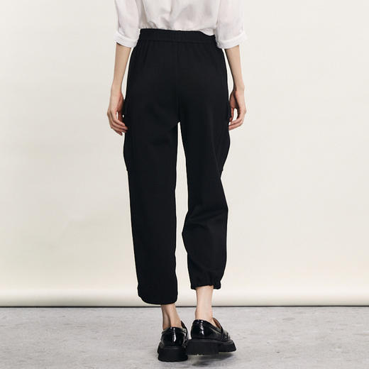 谜底休闲裤女2024春新款时尚百搭大口袋宽松运动风长裤241MK0153 商品图2