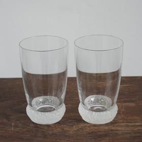 法国浮雕花卉玻璃杯 设计特别