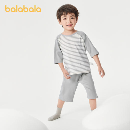 巴拉巴拉儿童睡衣套装春夏薄款空调服男女童家居服小童中大童纯棉 商品图2