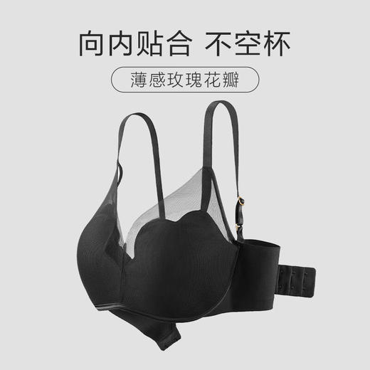 【3F】安莉芳双专利玫瑰舒挺杯小胸显大聚拢无钢圈文胸EB00529 商品图3