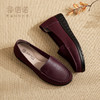 信诺 真皮舒适女鞋 2024新款春季中老年软底老人单鞋红色奶奶皮鞋24C6315-102 商品缩略图4