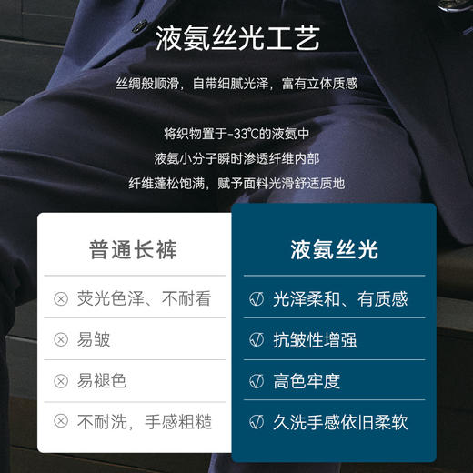 十如仕针织经编布液氨丝光商务休闲西裤九分裤-SP09-01 商品图6