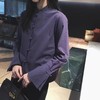 【清仓，不退不换】中式风 高支棉立领包扣微喇袖衬衣 商品缩略图1