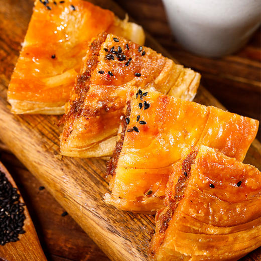 【成都老味道！四川名锅魁军屯锅盔】传承技艺，秉承古法"一打二抹三翻六转"，肉馅饱满，外酥里嫩，特产肉锅魁馅饼零食早餐半成品地方特色小吃 商品图2