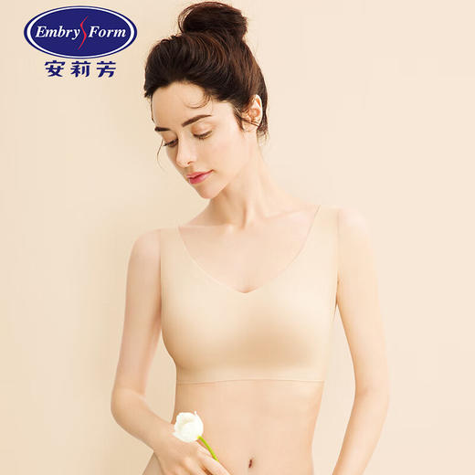 【3F】安莉芳薄款无痕运动背心围文胸女光面无钢圈内衣EB00091 商品图0
