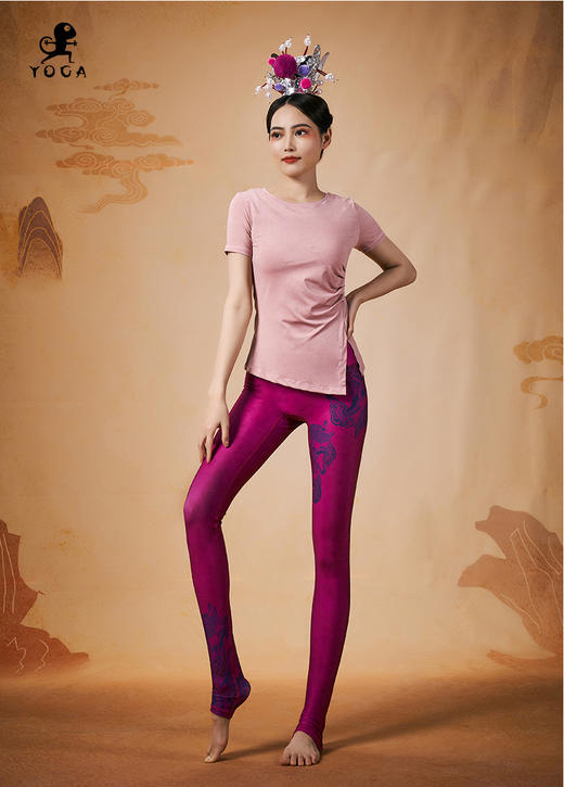 壁虎瑜伽【2402SY280】圆领修腰短袖T恤【5天发货】 商品图6