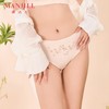 【商场同款】熳洁儿 配套内裤无痕女士内裤刺绣花青素底档中腰中叉24202201 商品缩略图1