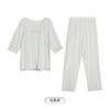 都市丽人好睡好眠春夏睡衣女RC梭织提条家居服薄款短袖长裤女士梭织棉套装LH42A2 商品缩略图9