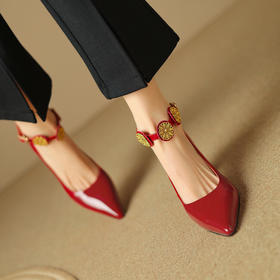 【预售5天】法式晚风单鞋，新款牛皮尖头高跟浅口女鞋LD&6716