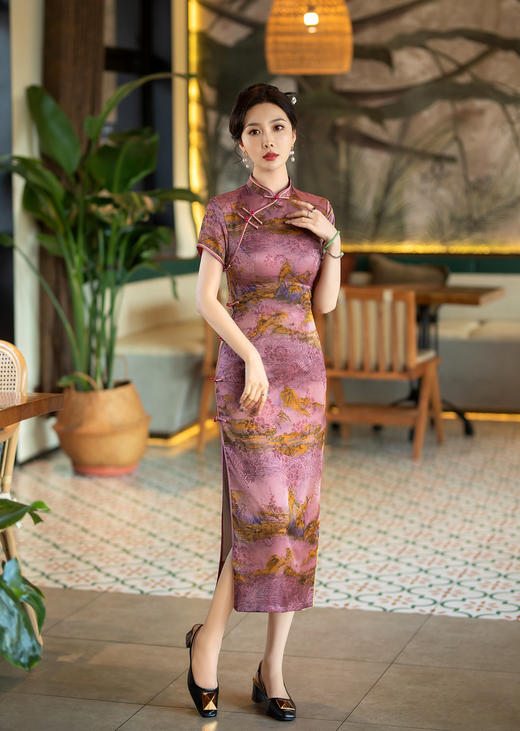 春季新款，中国风复古旗袍日常气质老上海中式改良旗袍ZA-5199 商品图3