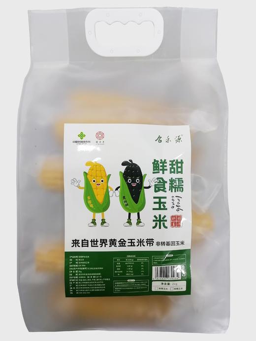 合禾源 甜糯鲜食玉米 （黄、黑双穗） 2kg (8棒*280g) 商品图0