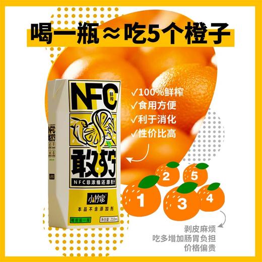 敢柠100%NFC非浓缩还原橙汁   72小时内发货 商品图5