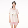都市丽人生活家居春夏睡衣女牛奶丝拉架家居服薄款短袖短裤女士牛奶丝套装LH42B4 商品缩略图1
