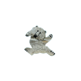 北京仓｜Bijoux Pavone-Hairy Beige Dancing Bear-跳舞小熊 胸针［法国设计师］