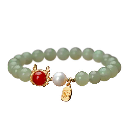 龙岁佳意和田玉红玛瑙手串 精心挑选 玉质细腻 油润饱满 商品图4