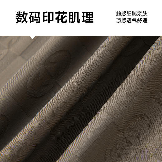 【Q】【冰丝高弹】【新款DK】大依优型大码圆领短袖T恤加肥加大弹力透气宽松休闲男装半袖上衣 商品图3