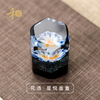 禾器花语·星悦盖置 手工花朵 盖托 玻璃创意摆件 茶道零配件 商品缩略图0