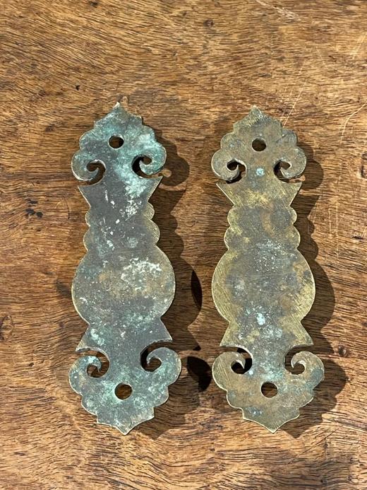 青铜如意云框壁瓶一对，顺丰包邮 商品图3