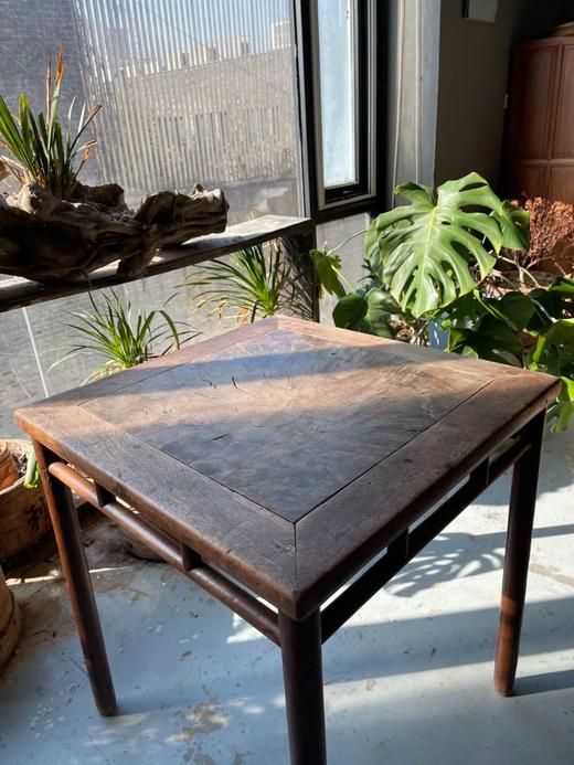 瘿木桌板榆木正方桌，顺丰包邮 商品图3