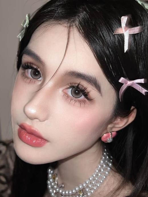 kaylens月抛 银河泪珠/琥珀泪珠 灰/棕 14.2mm 拍下即为一副两片 商品图7