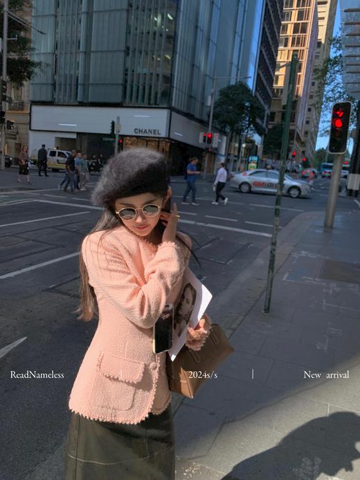 Read Nameless /原创粉色锯齿边掐腰小香 商品图10