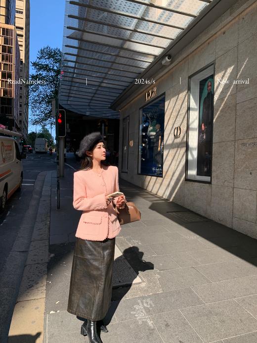 Read Nameless /原创粉色锯齿边掐腰小香 商品图12