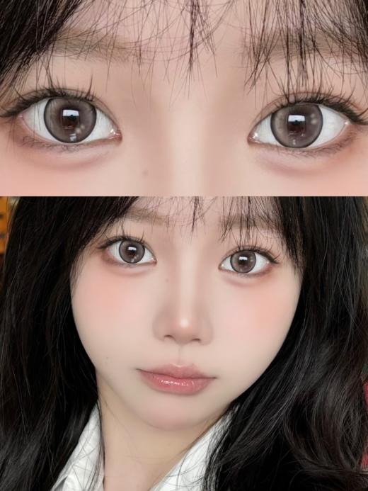 kaylens月抛 银河泪珠/琥珀泪珠 灰/棕 14.2mm 拍下即为一副两片 商品图5