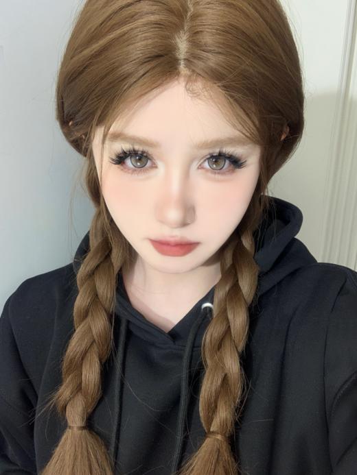 kaylens月抛 银河泪珠/琥珀泪珠 灰/棕 14.2mm 拍下即为一副两片 商品图8