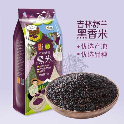 初萃 舒兰黑米1kg 商品图1