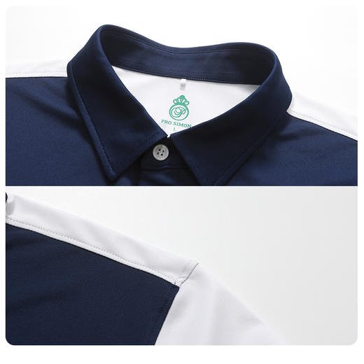 BNS-102B（PROSIMON高尔夫男款春夏短袖拼接运动Polo衫） 商品图2