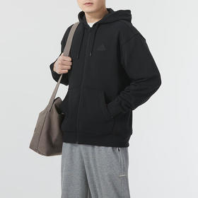 Adidas阿迪达斯春季针织跑步训练连帽休闲舒适夹克运动服IT3963